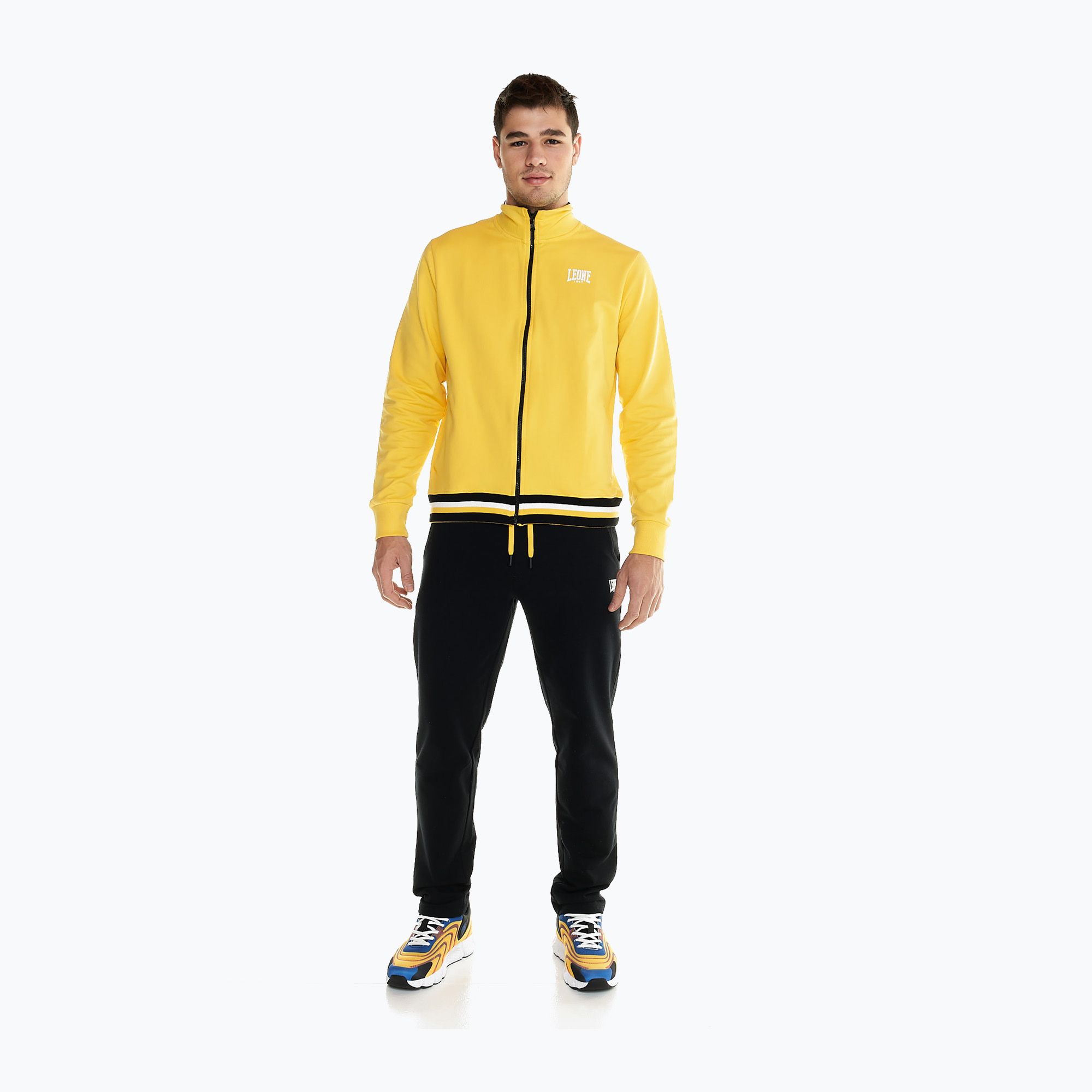 Tuta uomo LEONE 1947 Active lemonade/nero (S) (Active M5003)