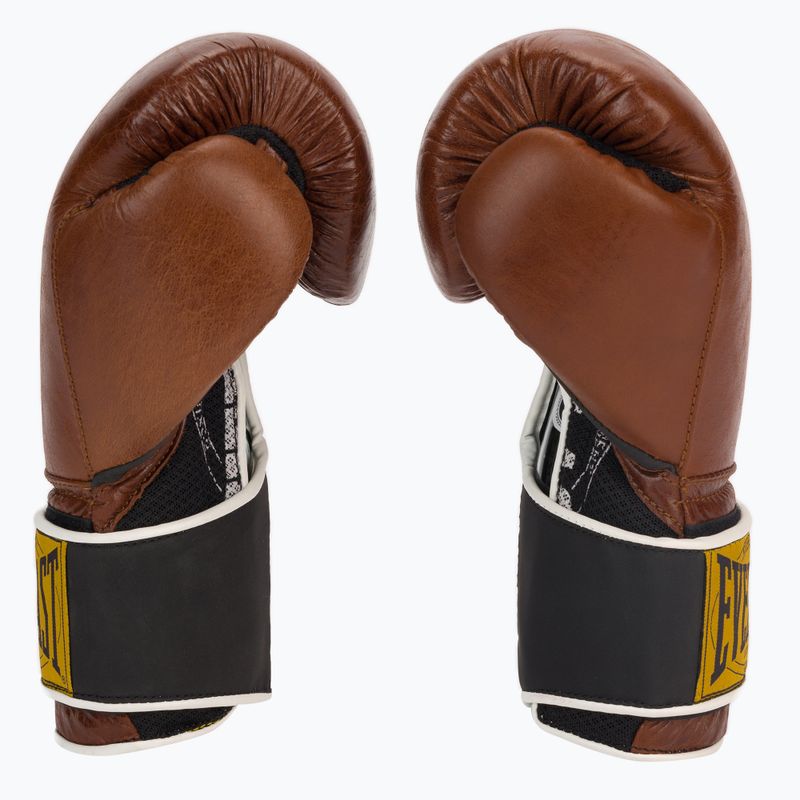 Everlast 1910 Guanti da boxe classici marroni EV1910 4