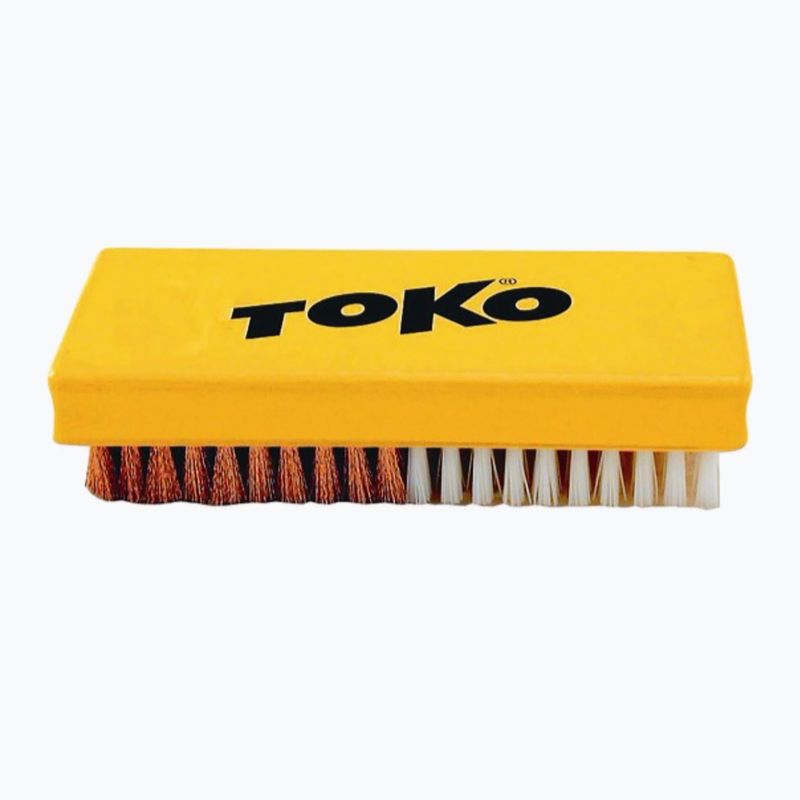 Spazzola di base TOKO Spazzola da sci in nylon/rame