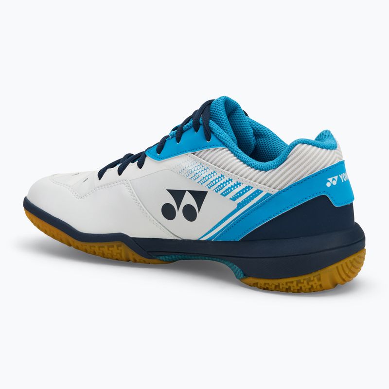 Scarpe da badminton da uomo YONEX 65 Z3 bianco/blu oceano 3
