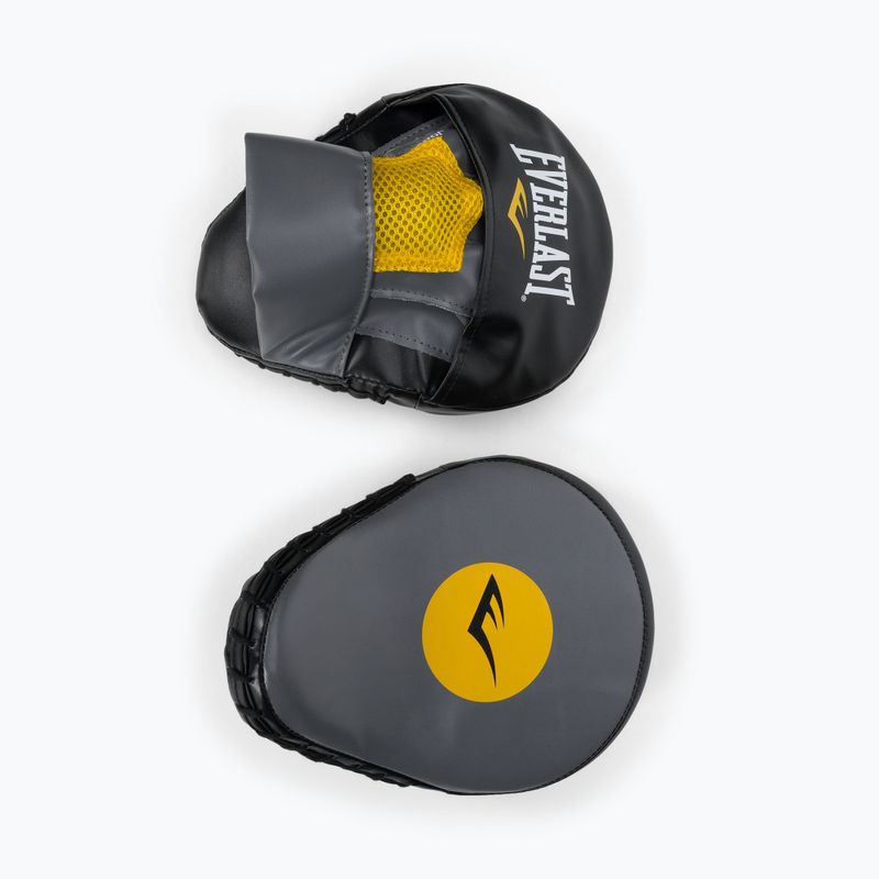 Everlast Lea Punch Mantis - dischi trainer in pelle grigia EV4910 2
