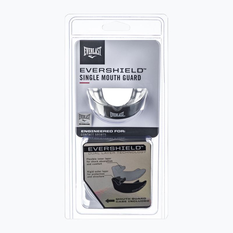 Everlast protezione singola della mascella Evershield grigio EV14001