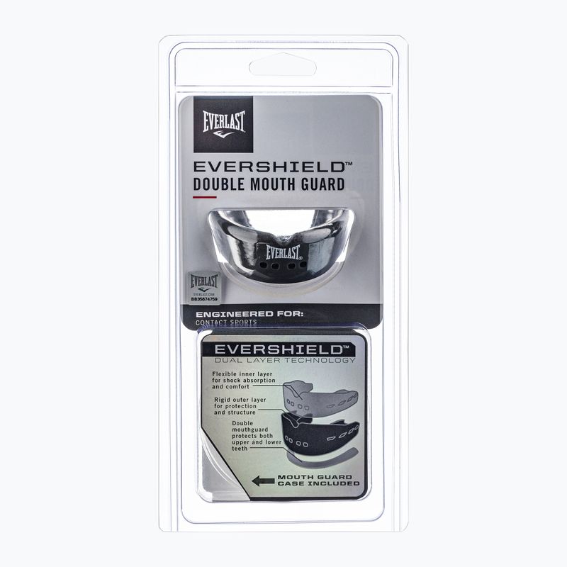 Everlast protezione doppia della mascella Evershield grigio EV14002