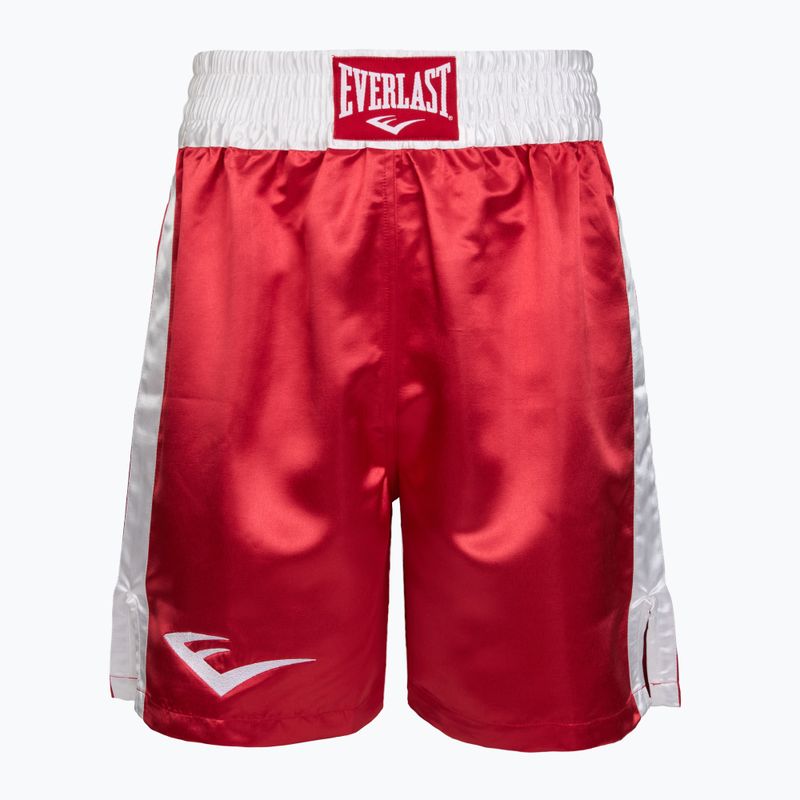 Pantaloncini da allenamento da uomo Everlast Trunks Pro rosso/bianco