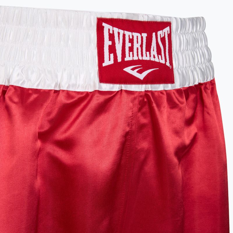 Pantaloncini da allenamento da uomo Everlast Trunks Pro rosso/bianco 3