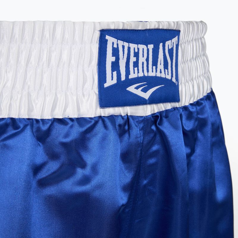 Pantaloncini da allenamento Everlast Trunks Pro blu/bianco da uomo 4