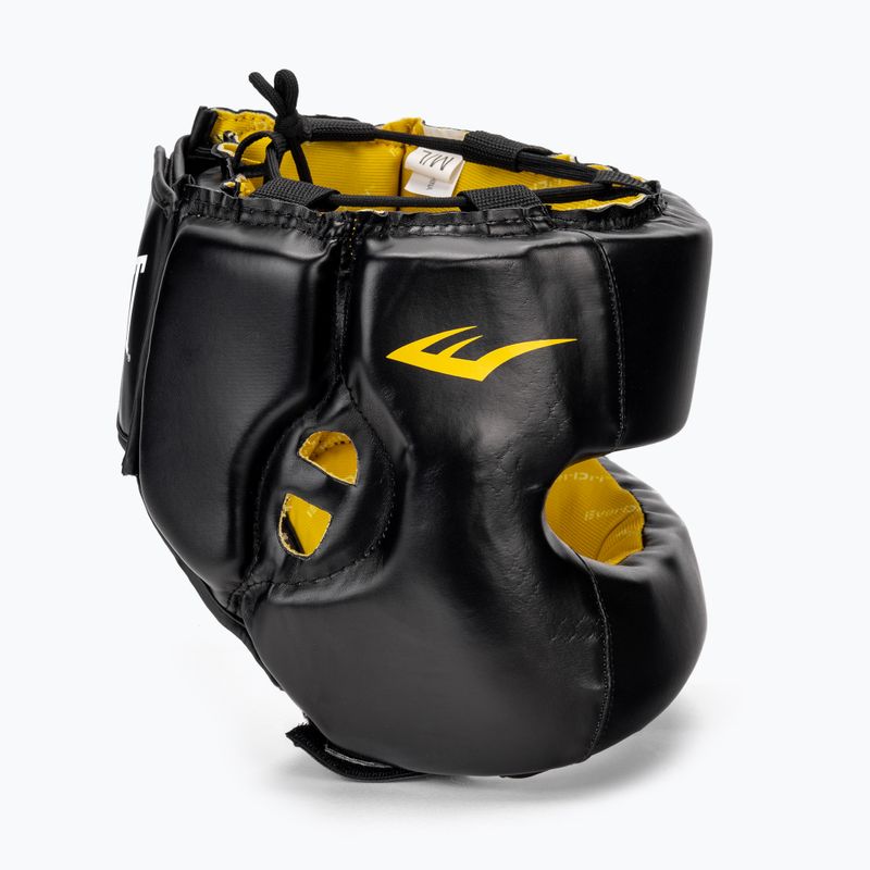 Everlast Elite Lea Headgear casco da boxe da uomo nero EV 720 2