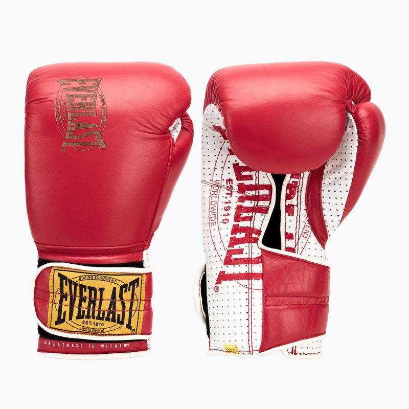 Guantoni da boxe Everlast 1910 Classic Pro rossi 7