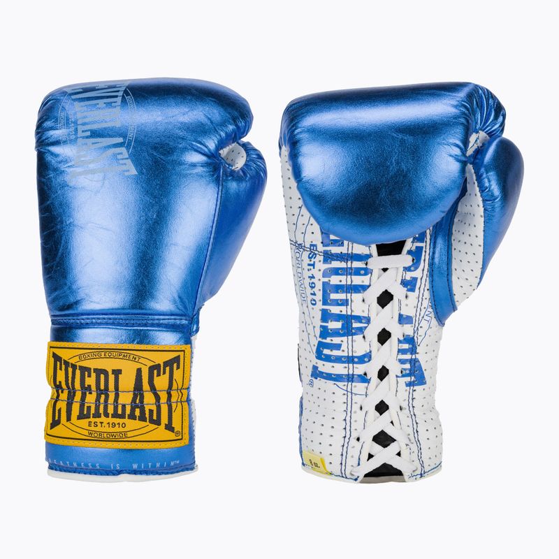 Everlast Fight Guantoni da boxe in pelle blu