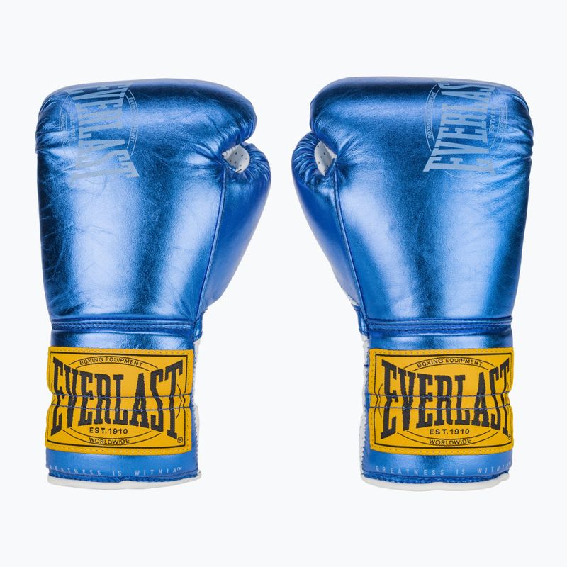 Everlast Fight Guantoni da boxe in pelle blu 2