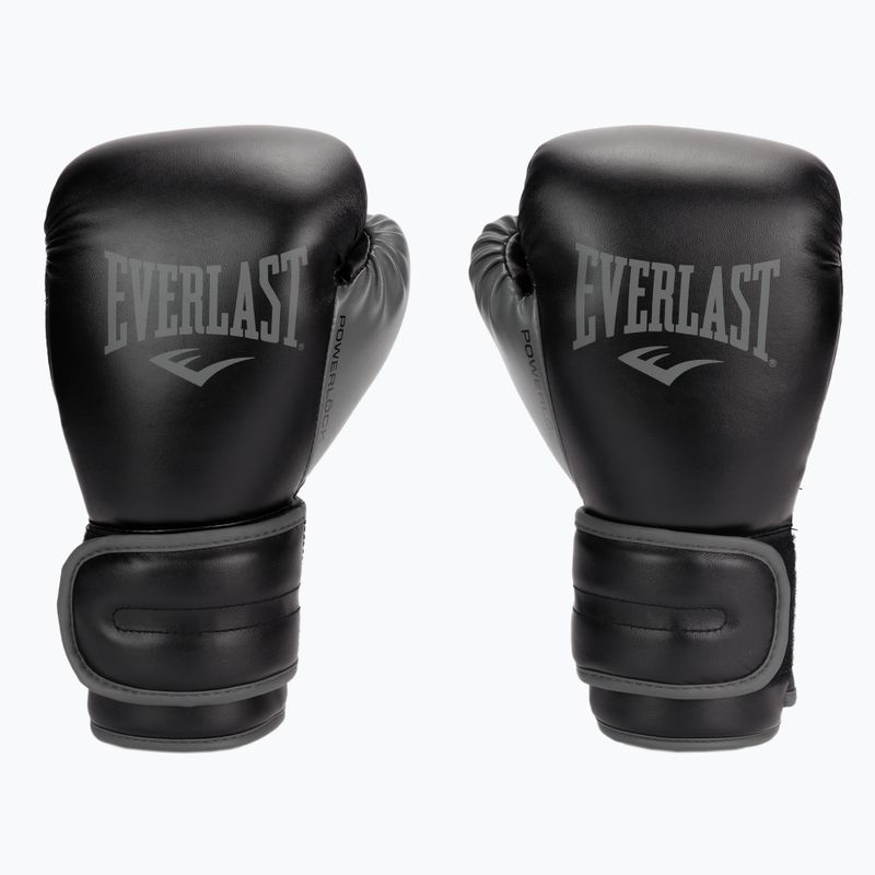 Everlast Powerlock PU guanti da boxe da uomo nero EV2200