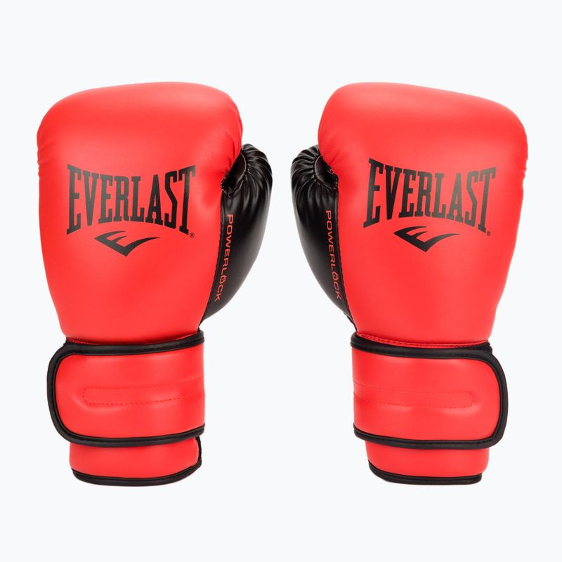 Everlast Powerlock Pu guantoni da boxe uomo rosso EV2200