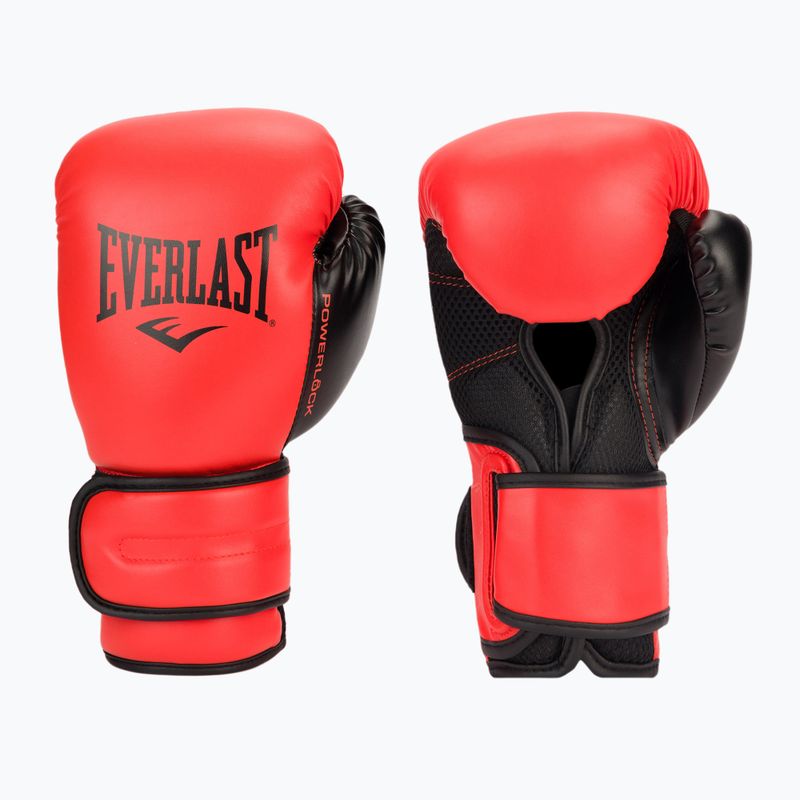 Everlast Powerlock Pu guantoni da boxe uomo rosso EV2200 3