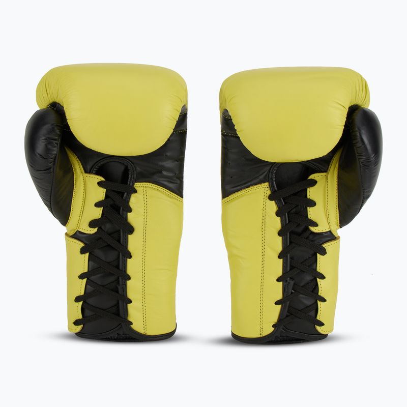 Everlast Powerlock 2 Laced Pro Training guantoni da boxe giallo neon 3