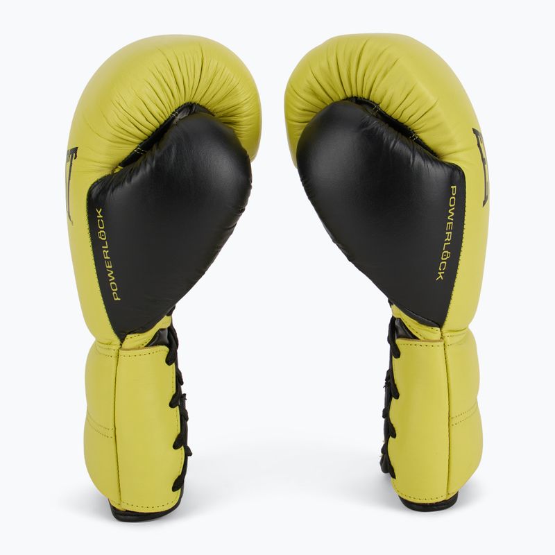 Everlast Powerlock 2 Laced Pro Training guantoni da boxe giallo neon 4