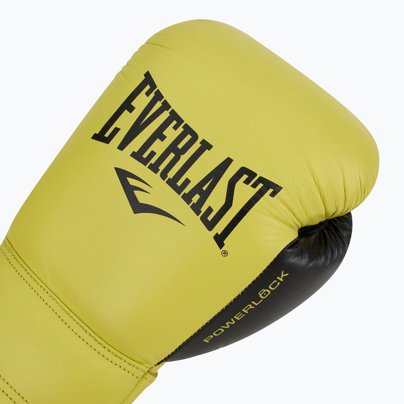 Everlast Powerlock 2 Laced Pro Training guantoni da boxe giallo neon 5