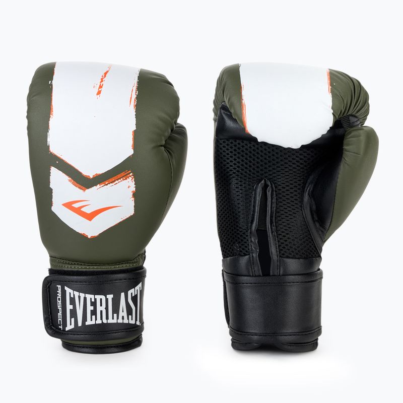Guantoni da boxe Everlast Prospect 2 verde/bianco 3