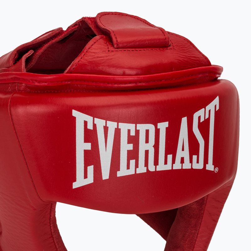Casco da boxe Everlast Amateur Competition Headgear rosso 4