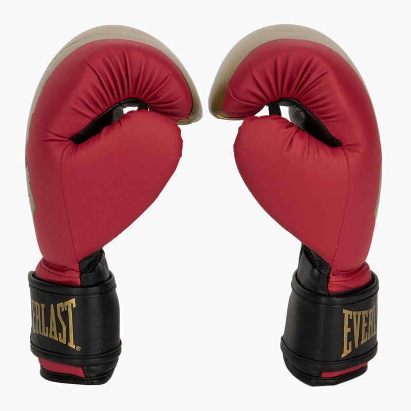 Everlast Prospect 2 set boxe casco + scudi + guanti rosso/oro 4