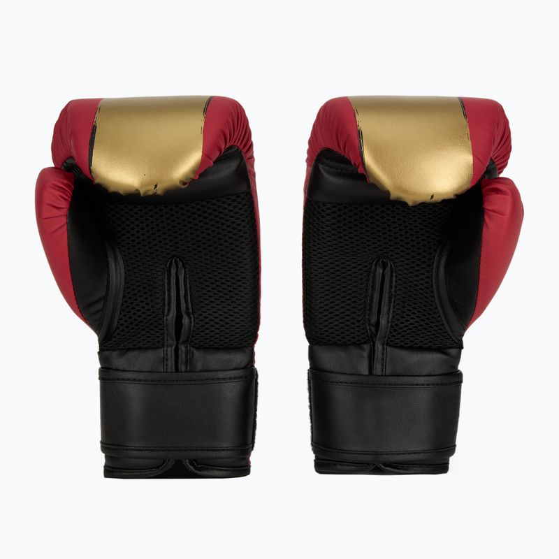 Everlast Prospect 2 set boxe casco + scudi + guanti rosso/oro 5