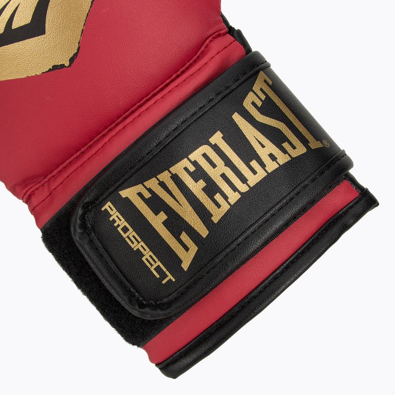 Everlast Prospect 2 set boxe casco + scudi + guanti rosso/oro 7