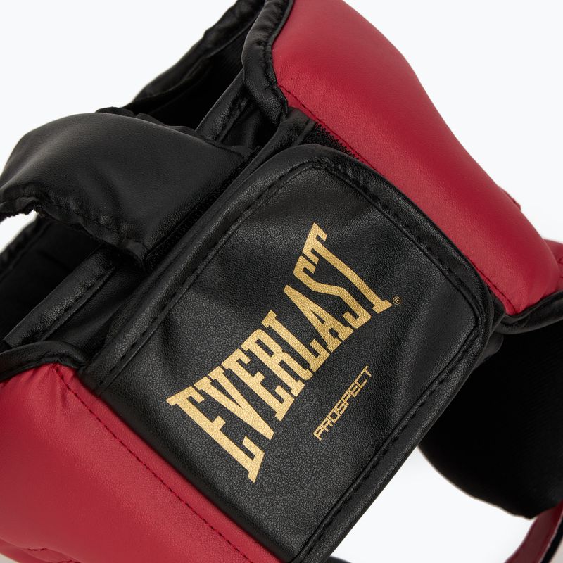 Everlast Prospect 2 set boxe casco + scudi + guanti rosso/oro 15