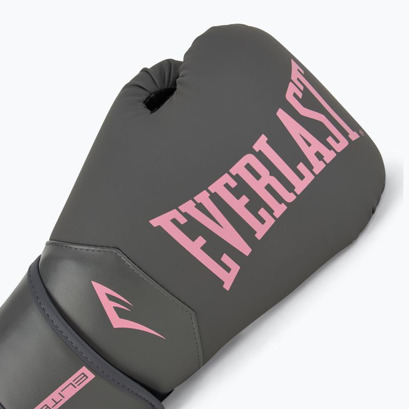 Guantoni da boxe Everlast Pro Style Elite 2 grigio/rosa 5