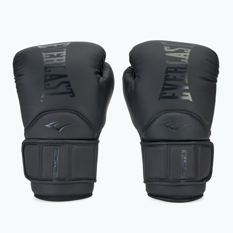 Everlast Elite 2 Pro Guantoni da boxe in pelle nera 2