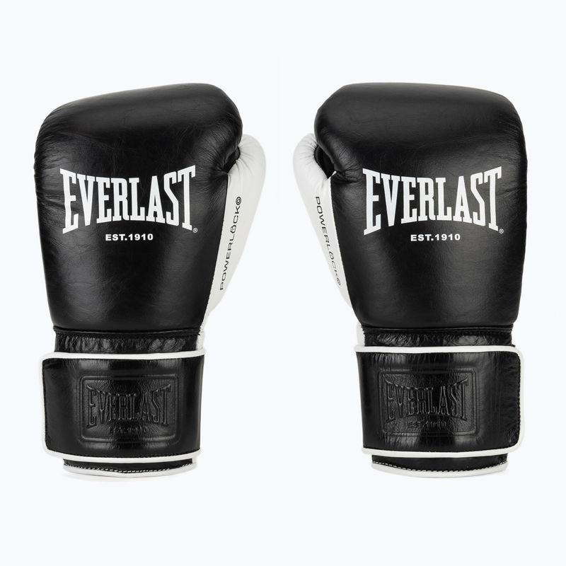 Guantoni da boxe Everlast Powerlock Pro OG H&L black/white 2