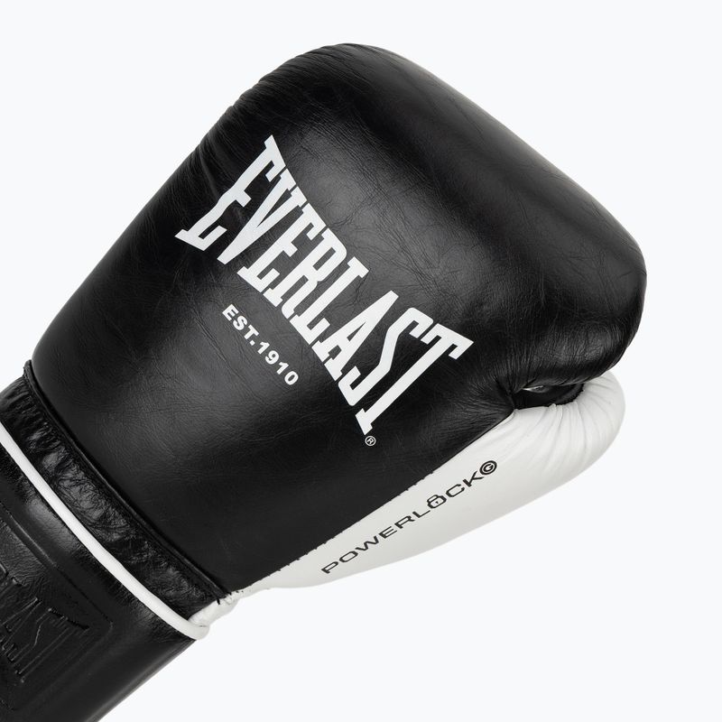 Guantoni da boxe Everlast Powerlock Pro OG H&L black/white 5