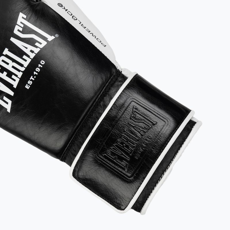 Guantoni da boxe Everlast Powerlock Pro OG H&L black/white 6