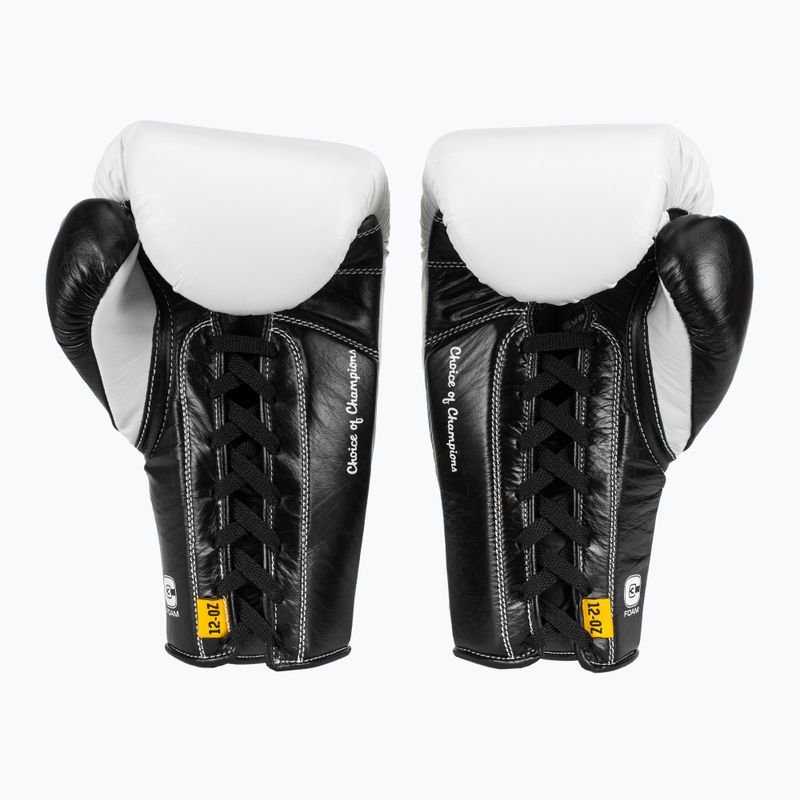Guantoni da boxe Everlast Powerlock Pro OG Laced white/black 3