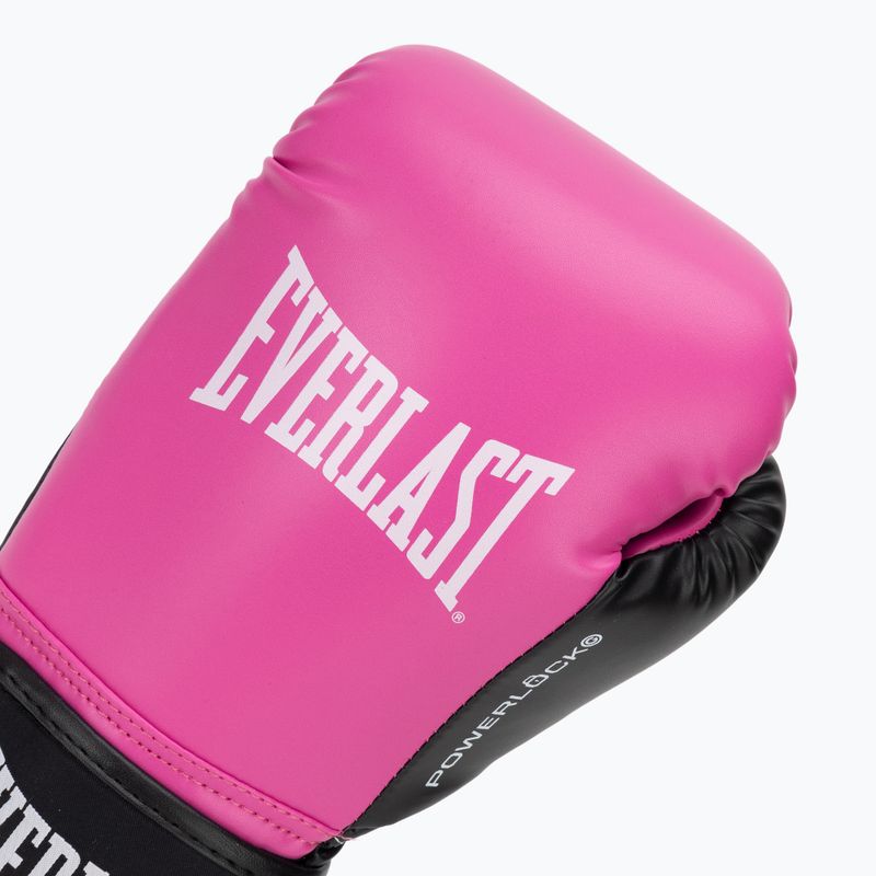 Guantoni da boxe Everlast Powerlock Pro OG H&L Training Glove pink/black 5