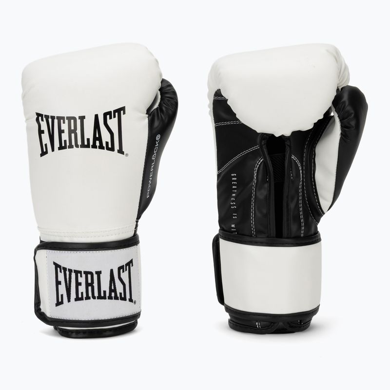 Guantoni da boxe Everlast Powerlock Pro OG H&L Training Glove white/black
