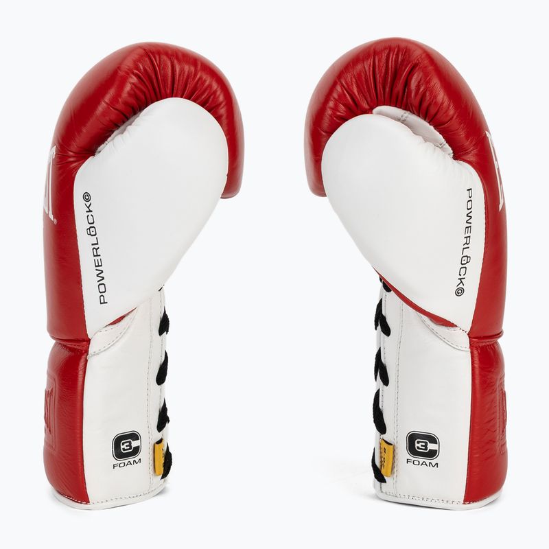 Guantoni da boxe Everlast Powerlock OG Pro Fight red/white 4