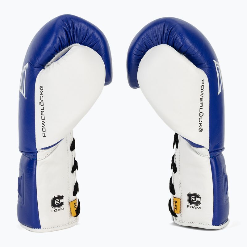 Guantoni da boxe Everlast Powerlock OG Pro Fight blue/white 4