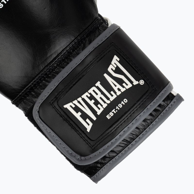 Guantoni da boxe Everlast Powerlock OG H&L Leather Advanced Training black/white 6