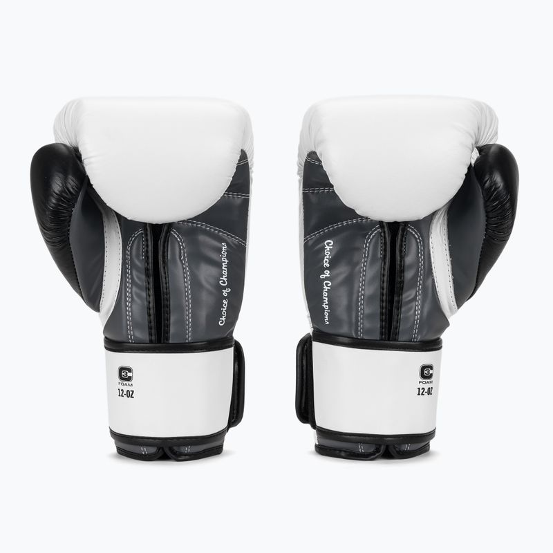 Guantoni da boxe Everlast Powerlock OG H&L Leather Advanced Training white/black 3