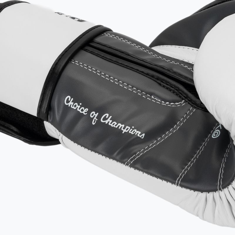 Guantoni da boxe Everlast Powerlock OG H&L Leather Advanced Training white/black 7