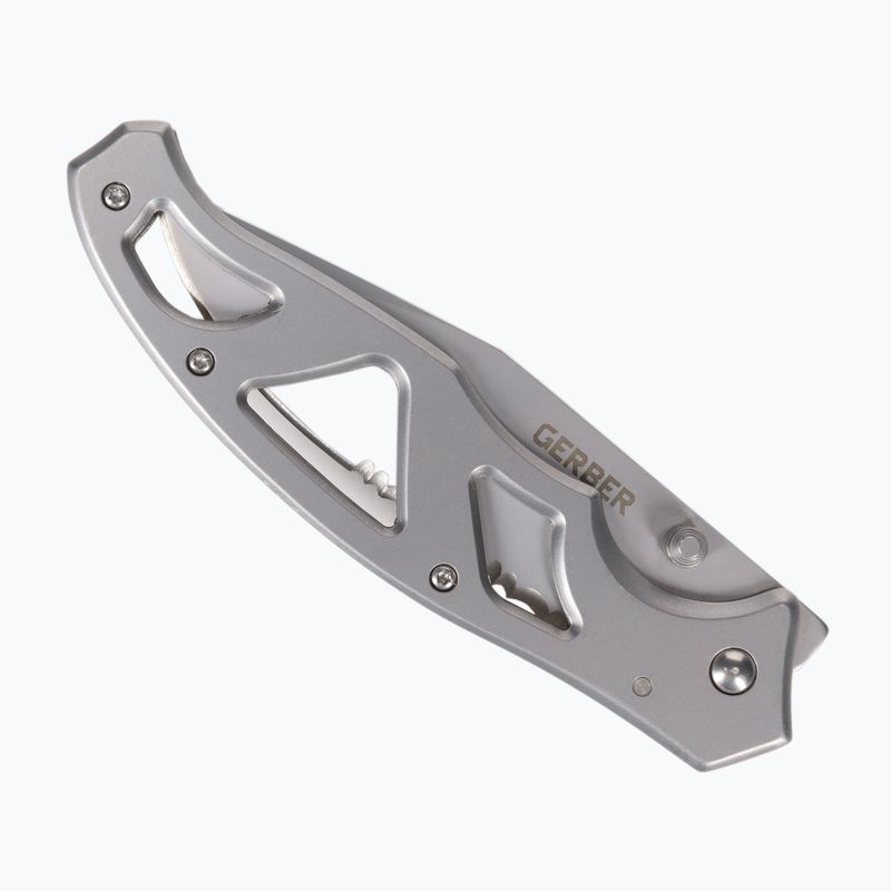 Gerber Paraframe II Folder Coltello da trekking seghettato in argento 2