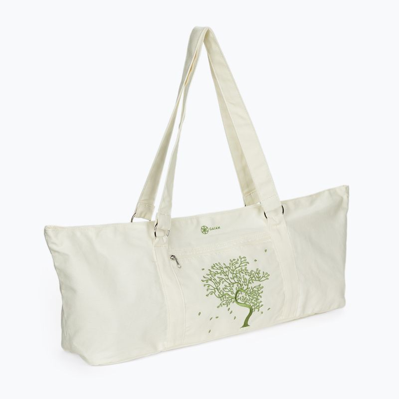 Gaiam Tree Of Life borsa per tappetino da yoga bianco 52506
