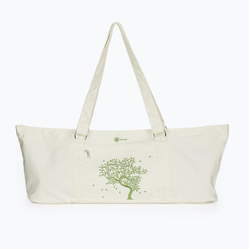 Gaiam Tree Of Life borsa per tappetino da yoga bianco 52506 2