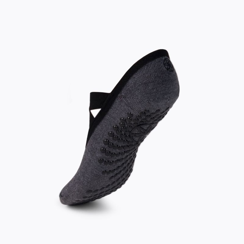 Gaiam calze da yoga da donna antiscivolo grafite 63709 3