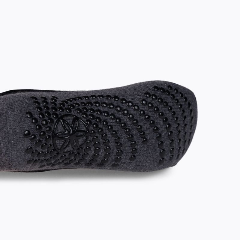 Gaiam calze da yoga da donna antiscivolo grafite 63709 4