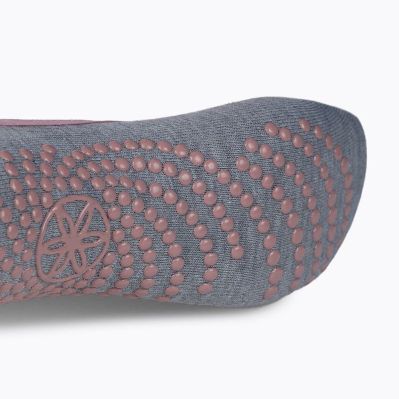 Calze da yoga antiscivolo grigie da donna Gaiam 63755 4