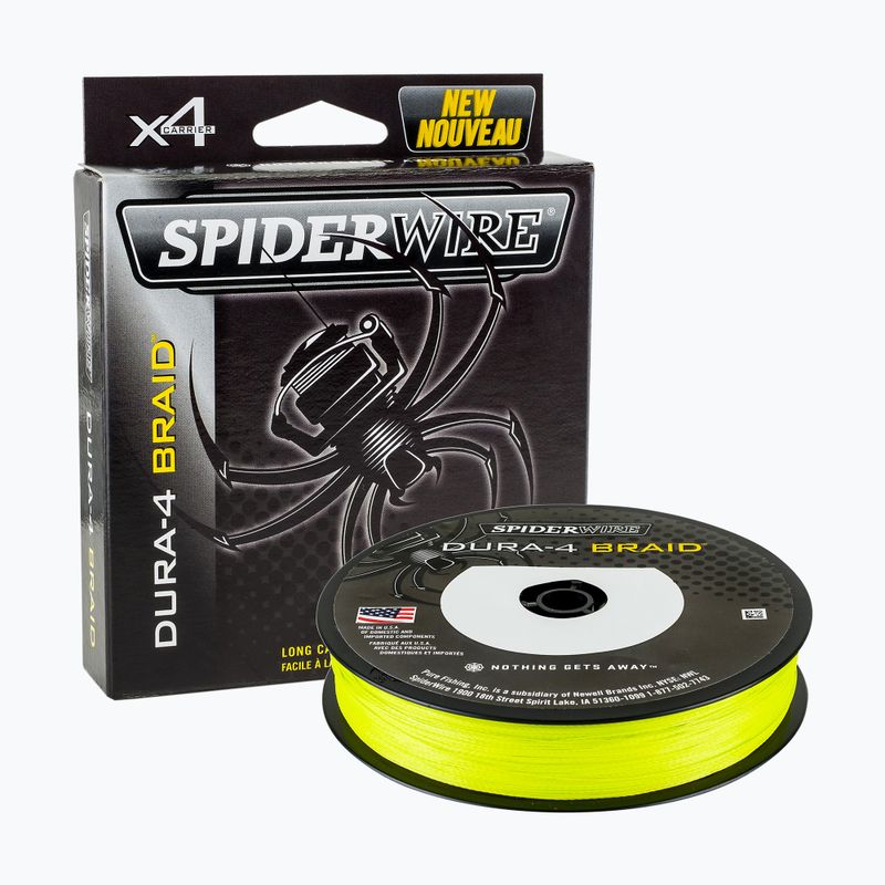 SpiderWire Dura 4 treccia da spinning 150 m giallo 2