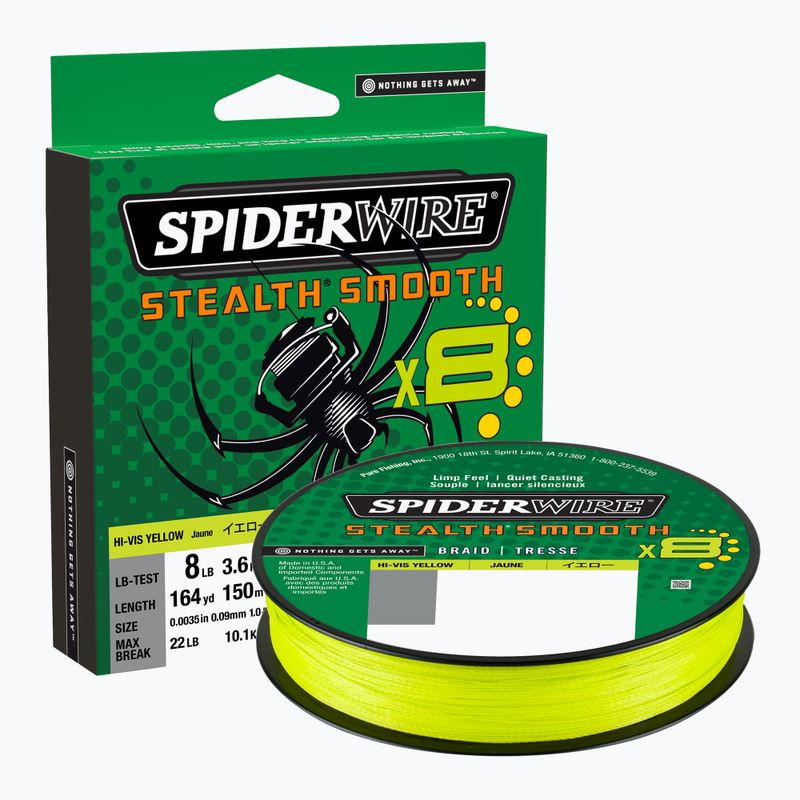 SpiderWire Stealth 8 treccia da spinning 300 m giallo hi-vis