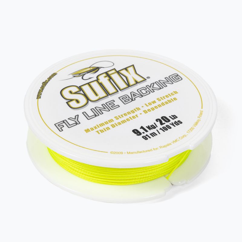 Sufix Fly Line Backing linea di spinning giallo neon