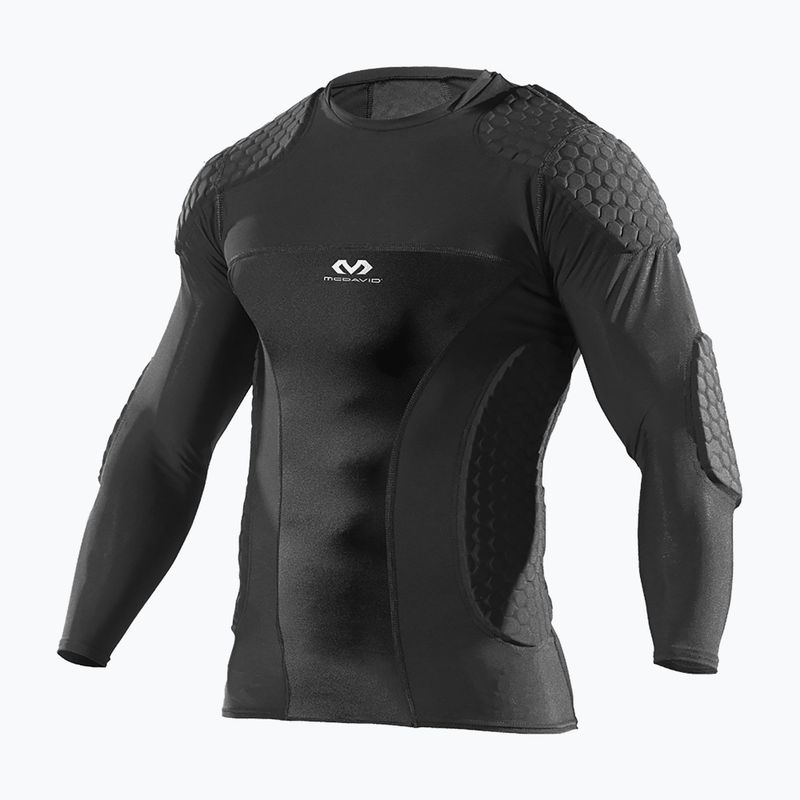 Camicia McDavid Hex Goalkeeper da uomo, nero
