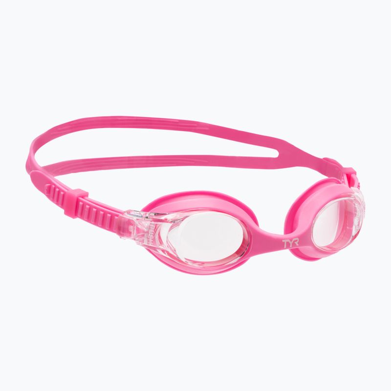 Occhialini da nuoto TYR per bambini Swimple chiaro/rosa